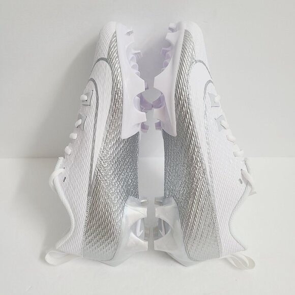 NEW Nike Vapor Edge Speed 360 2 Football Cleats DA5455-102 Size 8.5 White Silver main image 7